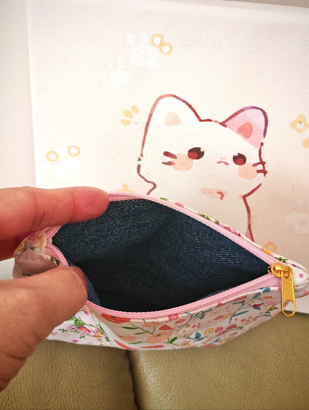 Patchwork Zip Pouch - Picture 6 of 6